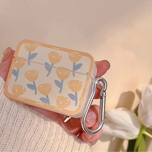 Rose Pattern Earphone Case For Airpods  Pro - Picture 2 of 4
